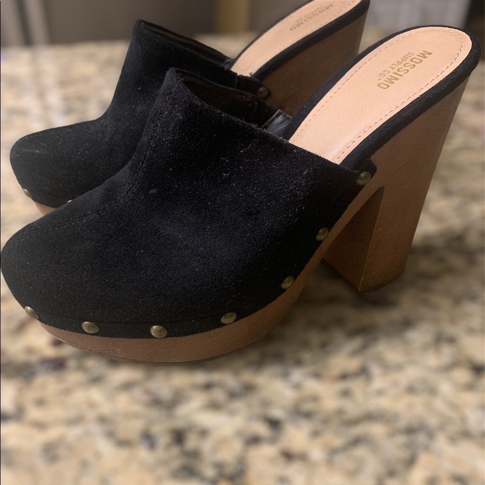 Mossimo Clog heels 👠 black suede